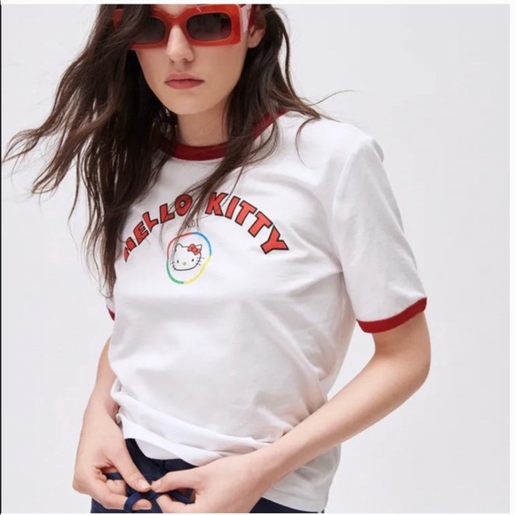 Zara Tops - NWT Zara x Hello Kitty Short Sleeve Round Neck Retro T-Shirt Women’s Size Small